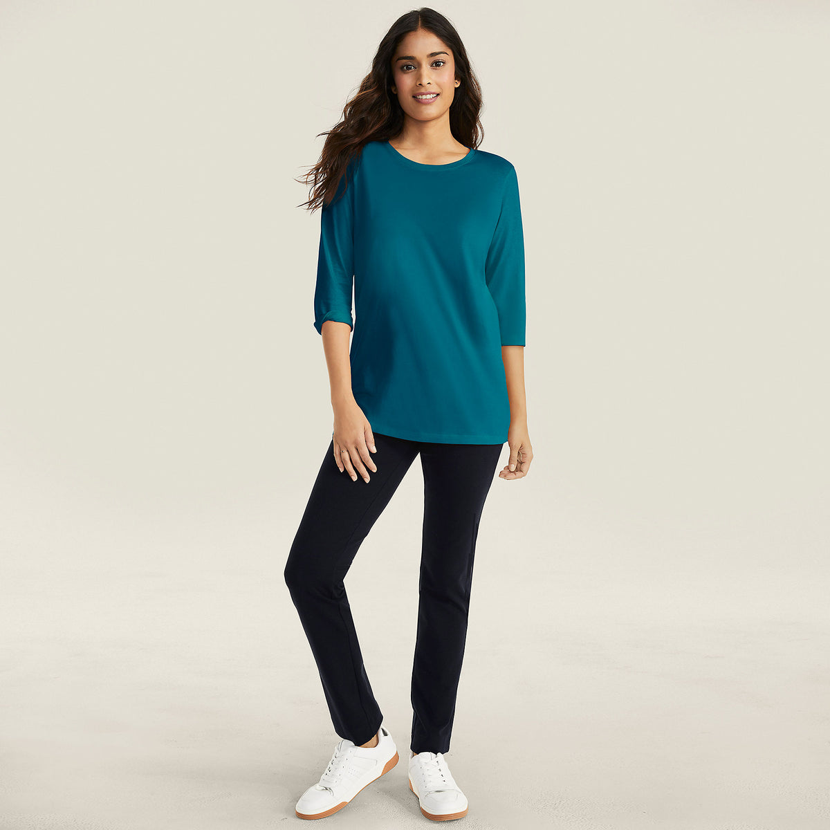 Women's Petite Starfish Mid Rise Slim Leg Pants