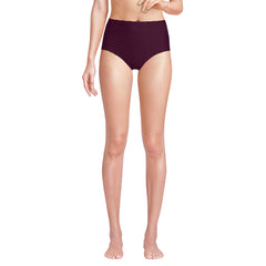 Women's Texture High Waisted Bikini Swim Bottoms