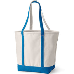 Large 5 Pocket Open Top Long Handle Canvas Tote Bag