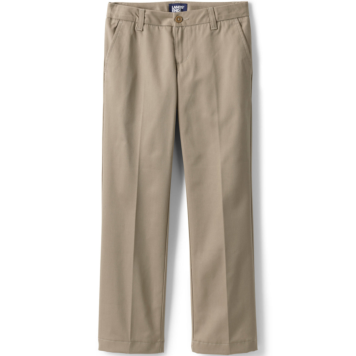 Girls Plus Iron Knee Blend Plain Front Chino Pants
