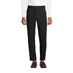 School Uniform Men's Washable Wool Tailored Plain Front Trousers