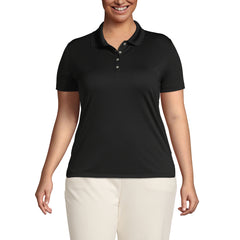 Women's Plus Size Short Sleeve Solid Active Polo