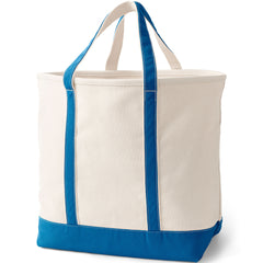 Extra Large 5 Pocket Open Top Canvas Tote Bag