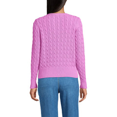 Women's Petite Drifter Modern Cable Crew Sweater