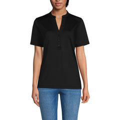 Women's Rapid Dry Short Sleeve V-Neck Henley Shirt