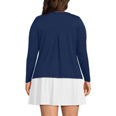 Women's Plus Size Power Performance Long Sleeve Scoopneck Tee