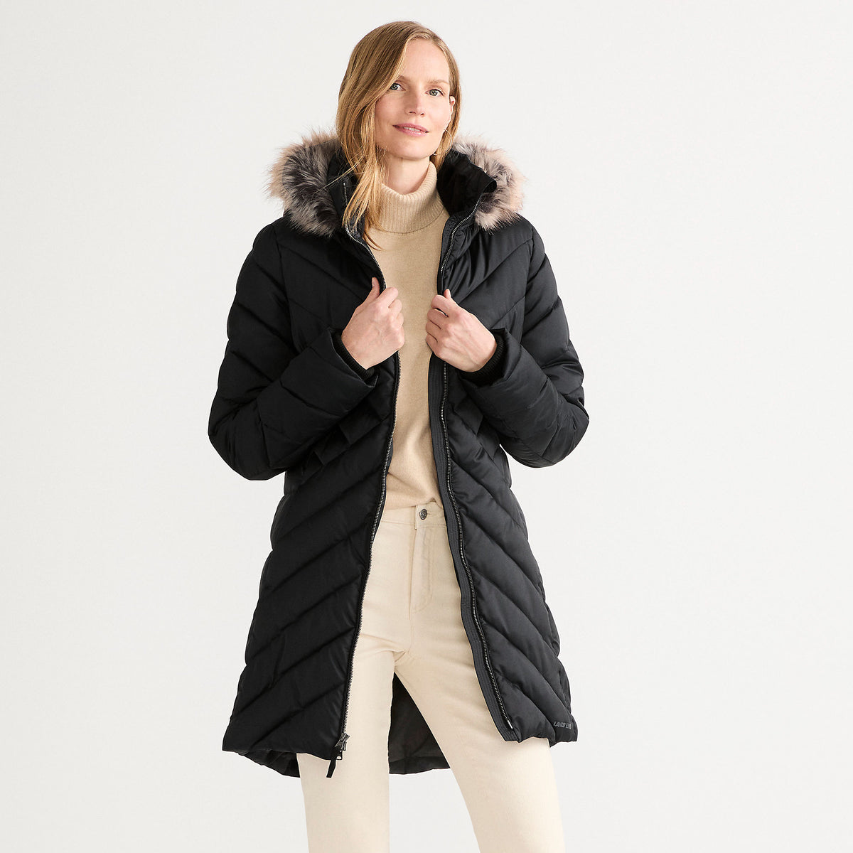 Women's Petite FeatherFree Cozy Fleece Lined Winter Coat