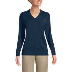 School Uniform Unisex Tall Cotton Modal Vneck Pullover Sweater