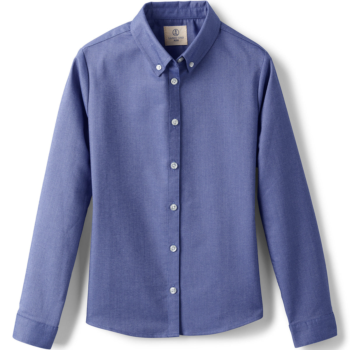 School Uniform Girls Long Sleeve Oxford Dress Shirt