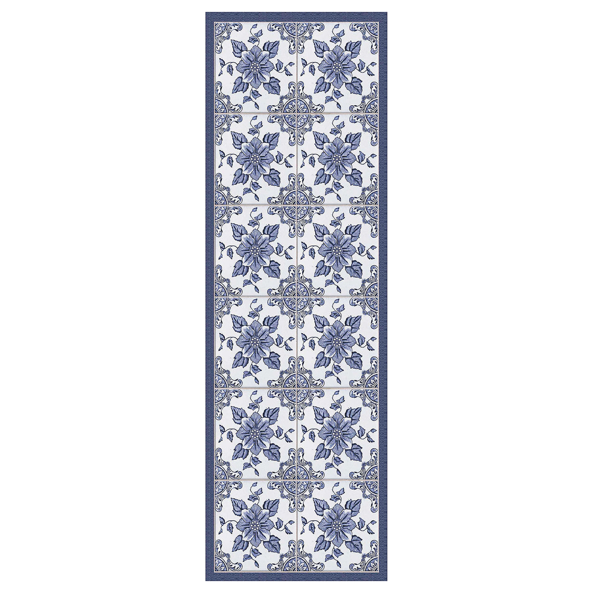 Matterly Skid Resistant Floral Floor Mat