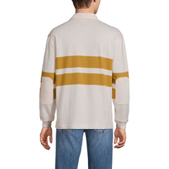 Men's Big and Tall Long Sleeve Rugged Rugby Embroidered Polo