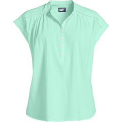 Women's Cotton Voile Drop Shoulder Short Sleeve Top