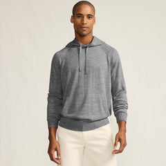 Men's Long Sleeve Washable Merino Pullover Hoodie