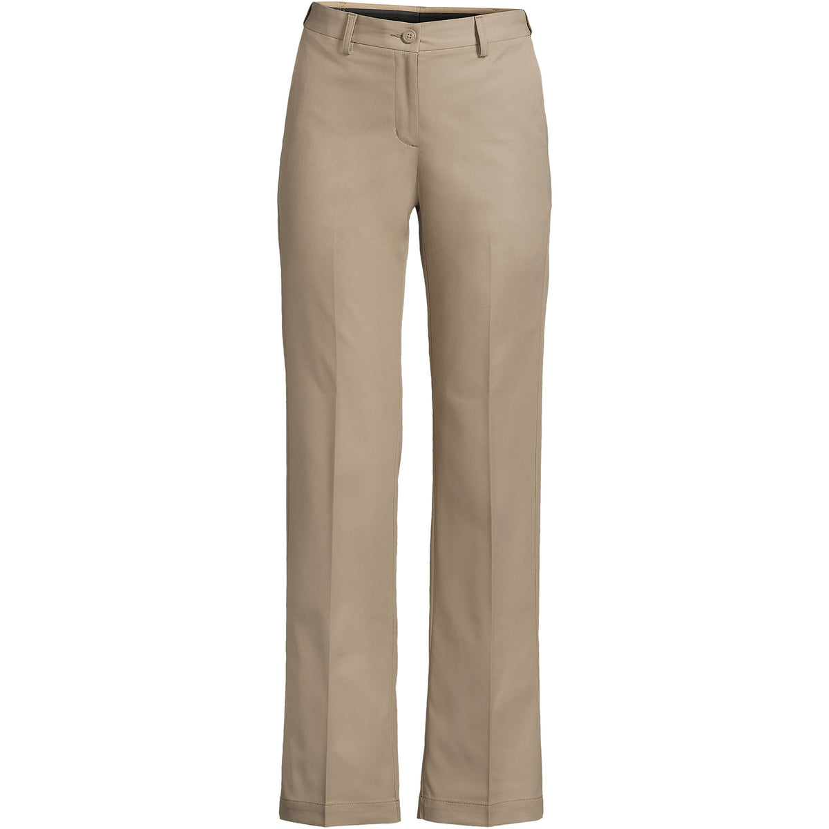 School Uniform Women's Petite Recycle Active Chino Comfort Waist Straight Leg Pants