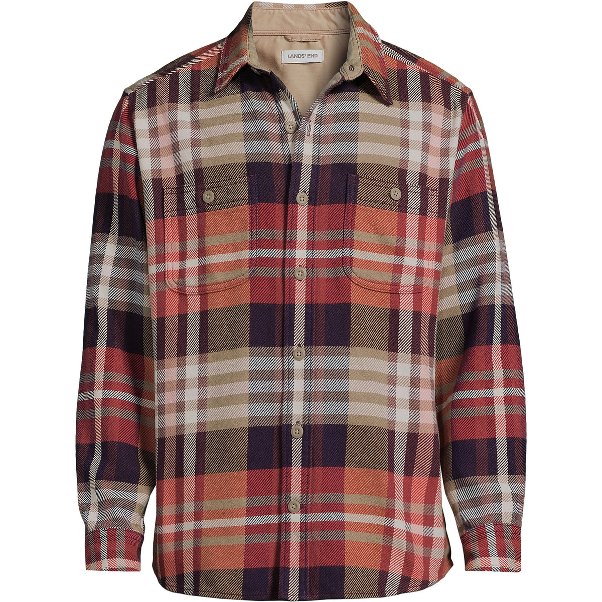 Men's Long Sleeve Authentic Flannel Shirt