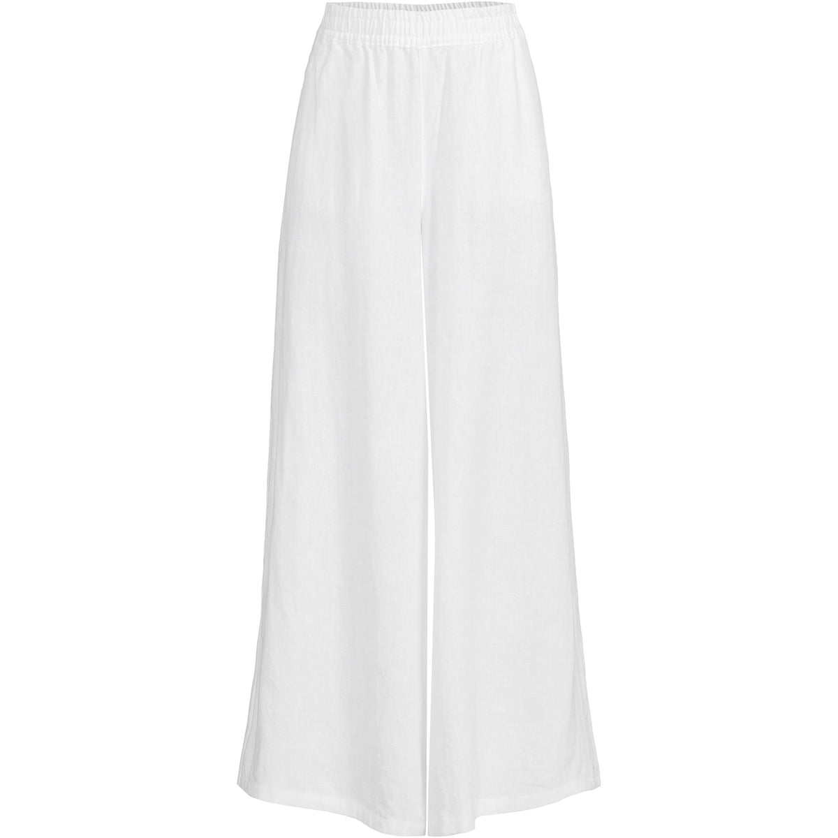 Women's Plus Size Linen High Rise Palazzo Pants - Set Bottom