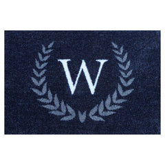 Matterly Monogrammed Laurel Wreath Doormat