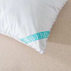 Waverly 300 Thread Count Cotton White Duck Down and Feather Bed Pillow