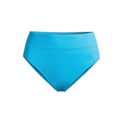 Women's Plus Size Chlorine Resistant High Leg High Waisted Bikini Swim Bottoms