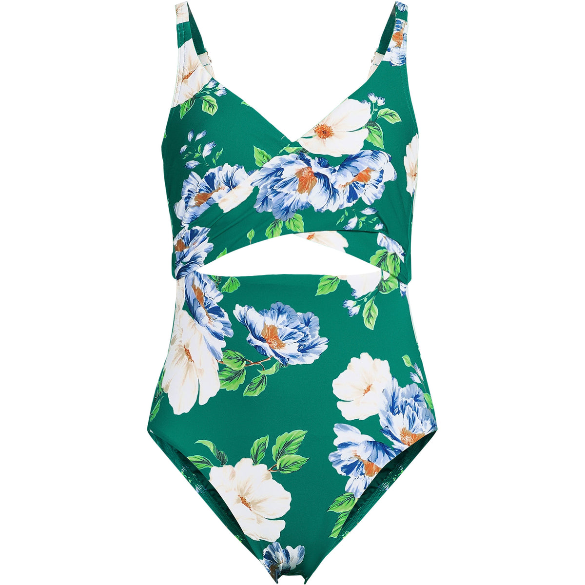 Women's Plus Size Wrap Monokini High Leg One Piece Swimsuit