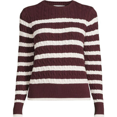 Women's Plus Size Drifter Modern Cable Crew Sweater