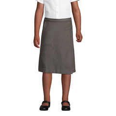 Girls Slim Solid A-line Skirt Below the Knee