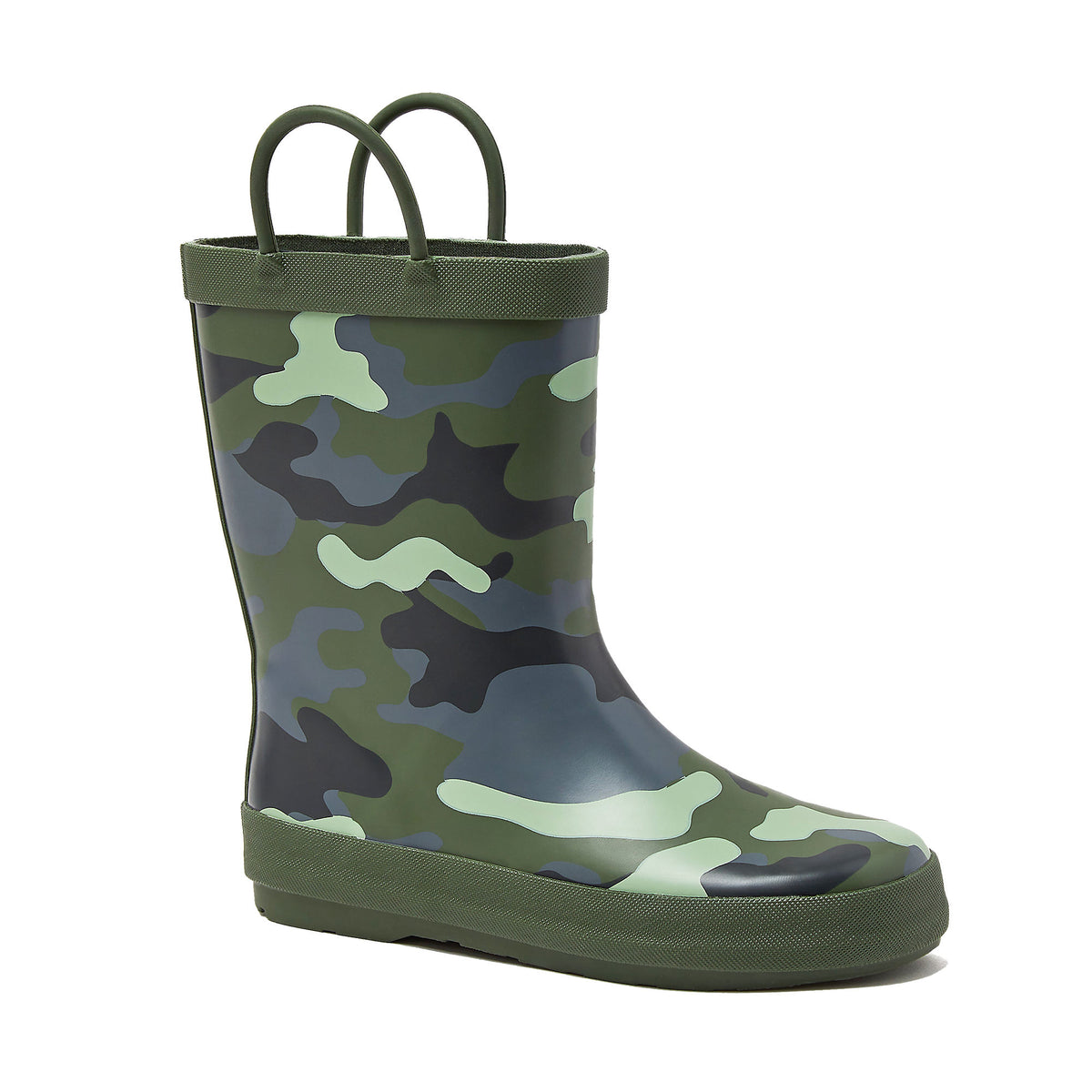 Kids Pull On Splash Rubber Rain Boots