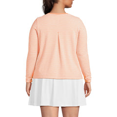 Women's Plus Size Power Performance Long Sleeve Scoopneck Tee