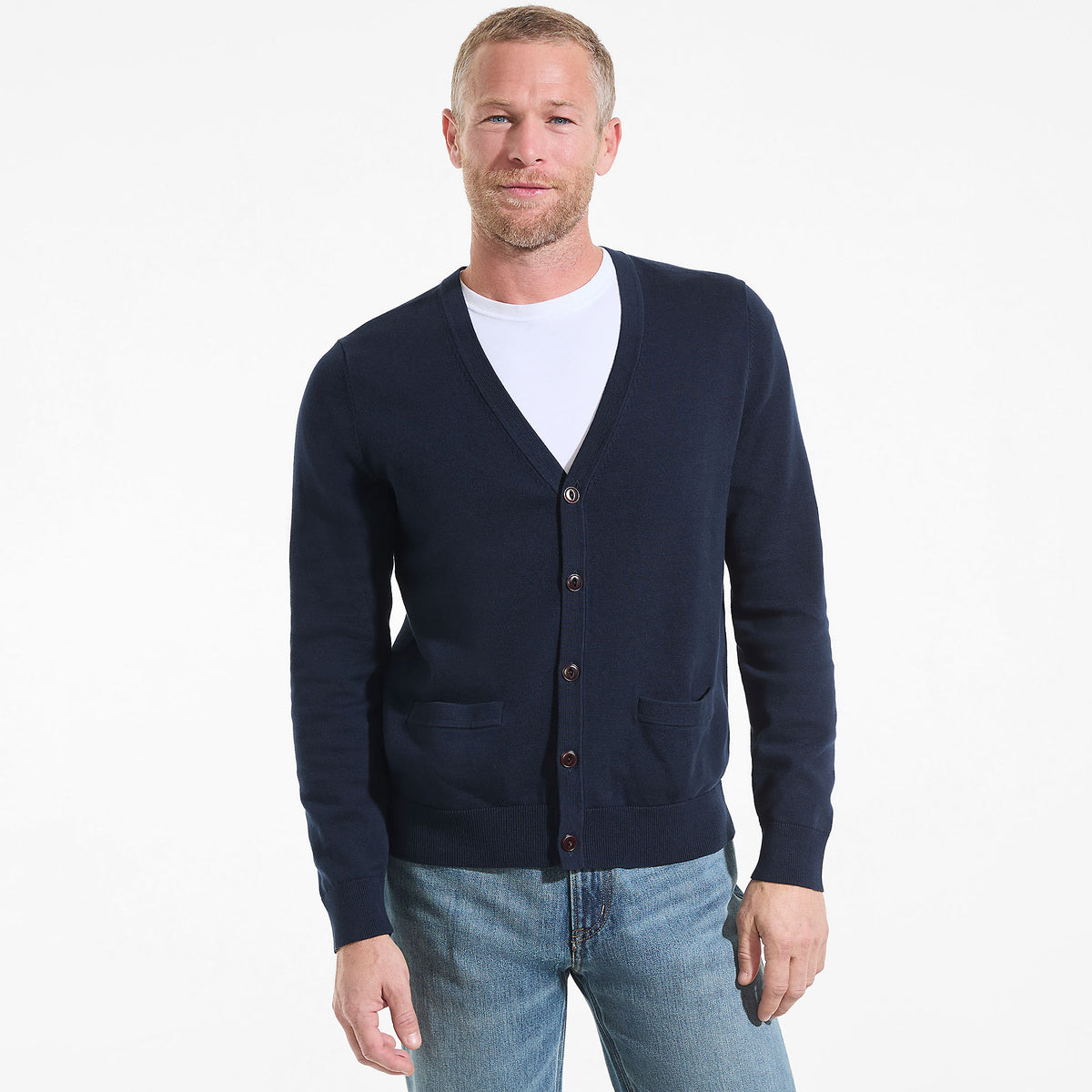 Men's Fine Gauge Cotton Cardigan