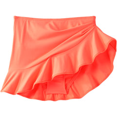 Women's Plus Size Ruffle Hem Mini Swim Skirt