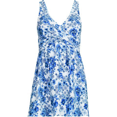 Women's New SlenderSuit Wrap Swim Dress Swimsuit Print