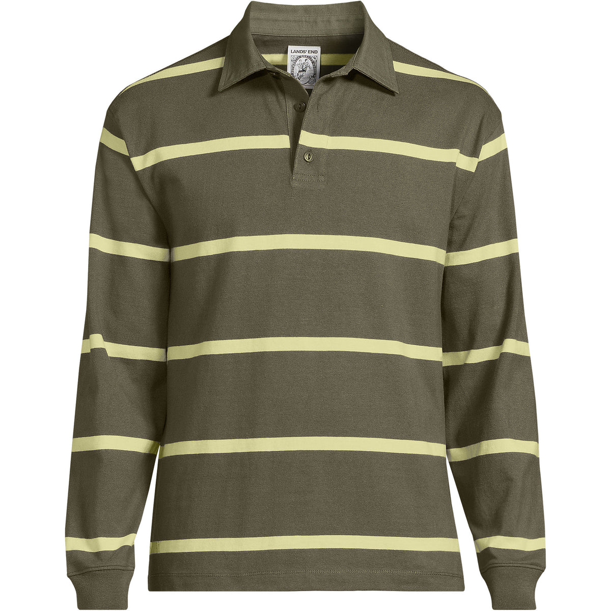 Men's Big and Tall Long Sleeve Rugged Rugby Polo