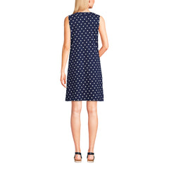 Women's Cotton Jersey Sleeveless Swim Cover-up Dress Print