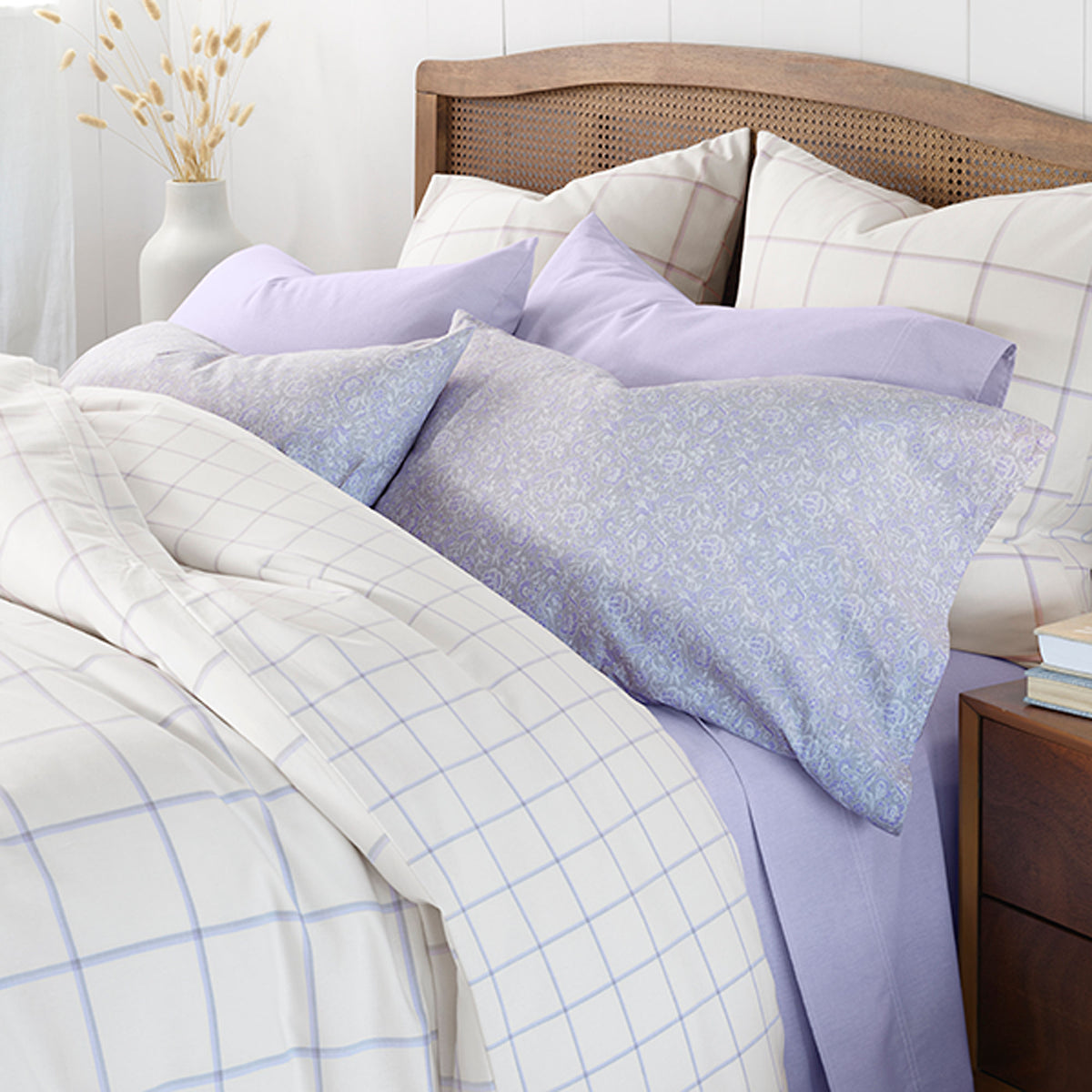 Oxford Yarn Dyed Cotton Reversible Duvet Cover
