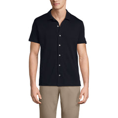 School Uniform Men's Big Supima Short Sleeve Button Front Shirt