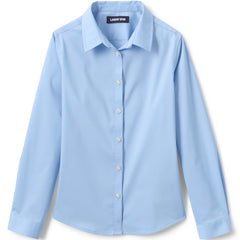 Girls No Gape Long Sleeve Stretch Shirt