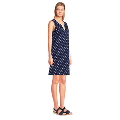 Women's Cotton Jersey Sleeveless Swim Cover-up Dress Print