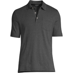 Men's Big and Tall Short Sleeve Cotton Supima Polo Shirt with Pocket