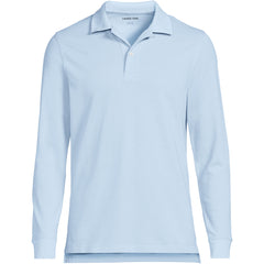 School Uniform Men's Long Sleeve Mesh Polo Shirt