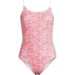 Women's Plus Size Tugless Thin Strap One Piece Swimsuit