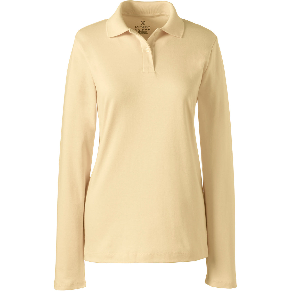 Women's Long Sleeve Feminine Fit Interlock Polo Shirt