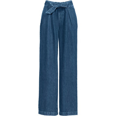 Women's Tall High Ridge Twill Pull On Pleated Wide Leg Pants