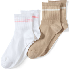 Women's Quarter Crew Socks 2 Pack