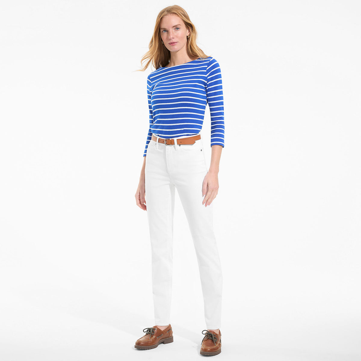 Women's Petite High Rise Straight Leg Jeans
