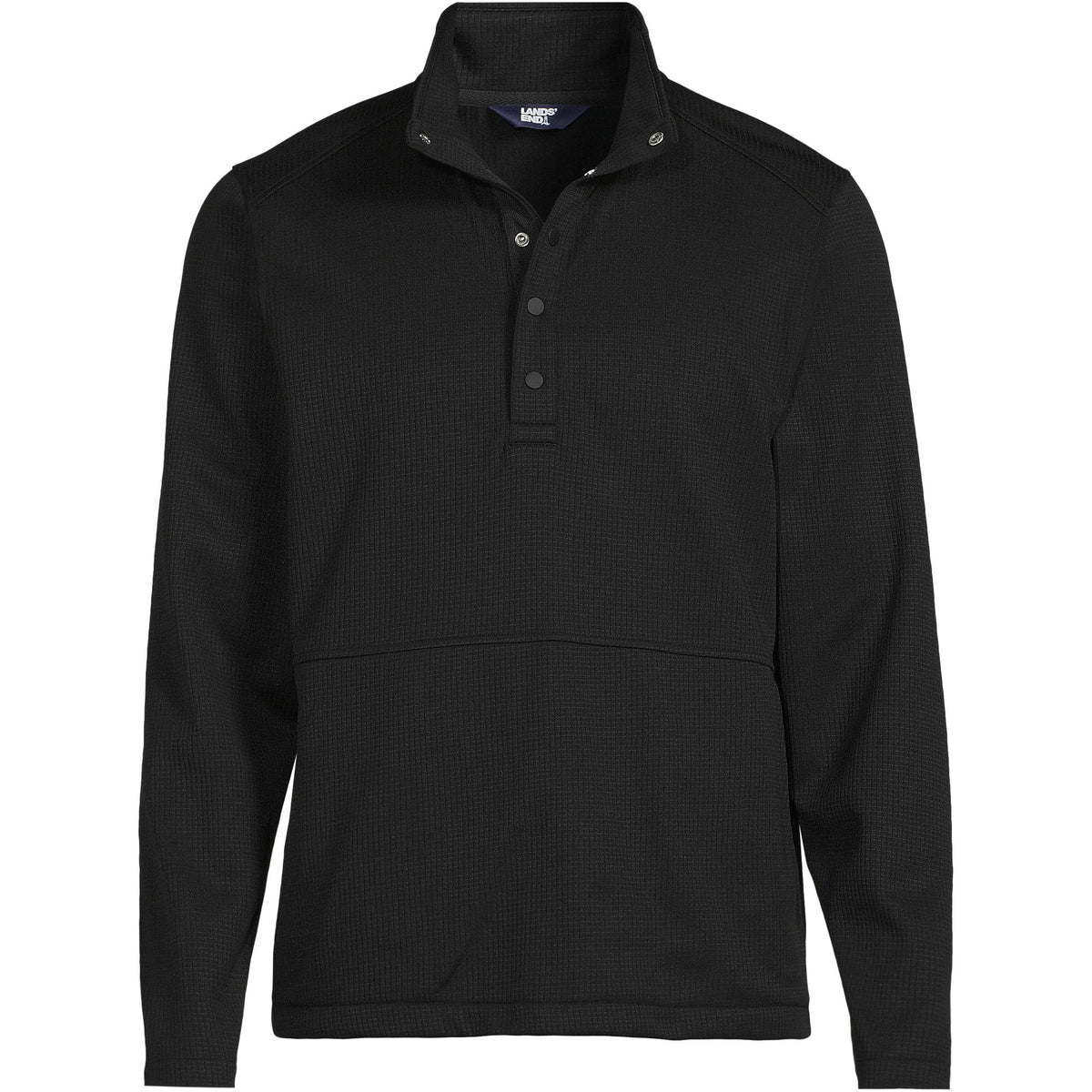 Unisex Big Grid Tech Snapneck Pullover Shirt