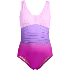 Women's D-Cup SlenderSuit Grecian Low Leg One Piece Swimsuit