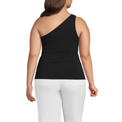 Women's Plus Size Slender One Shoulder Top