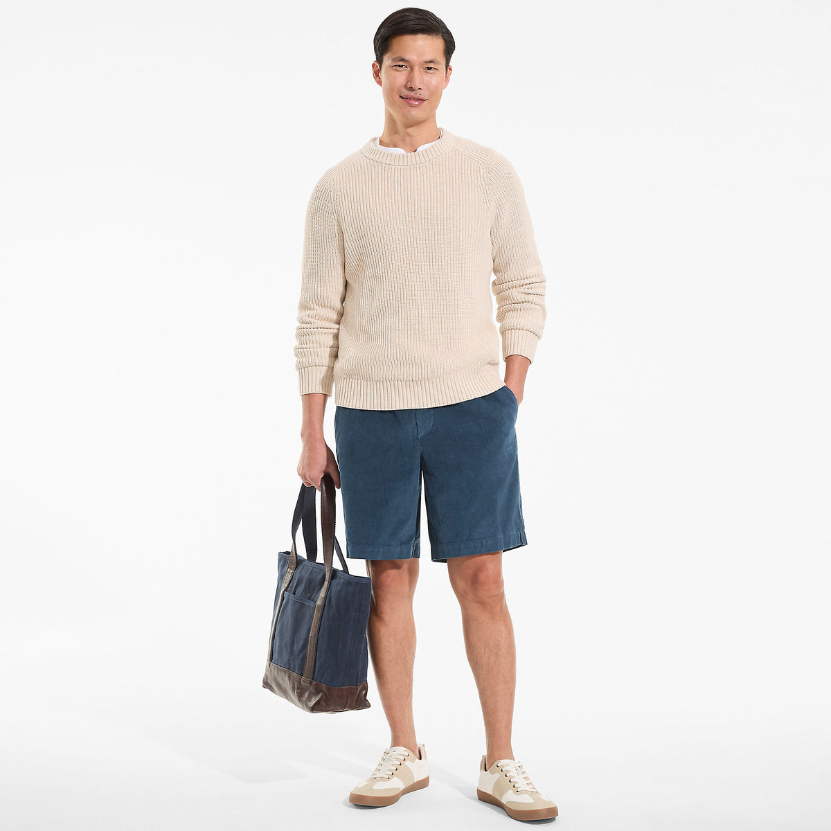 Men's Big 9" Corduroy Pull On Deck Short